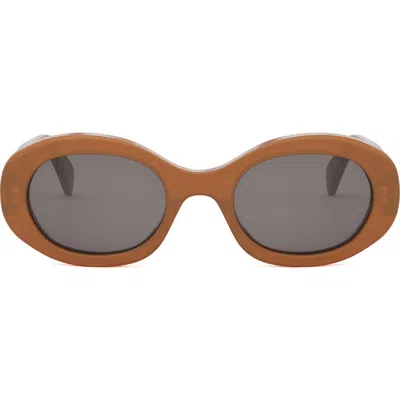 Celine Cl40194u Triomphe 45a Opaline Caramel Sunglasses