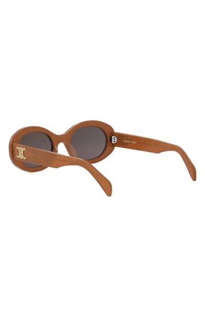 Celine Cl40194u Triomphe 45a Opaline Caramel Sunglasses