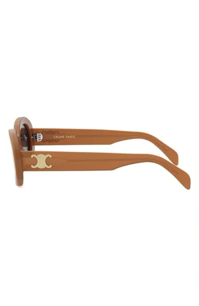 Celine Cl40194u Triomphe 45a Opaline Caramel Sunglasses