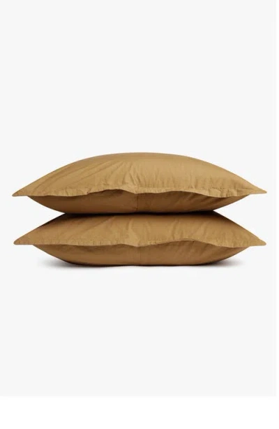 Parachute Set Of 2 Brushed Cotton Shams In Yellow