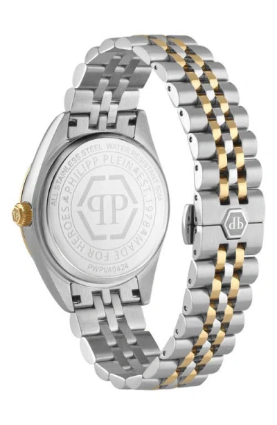 Philipp Plein Date Superlative Two-tone Bracelet Watch, 42mm