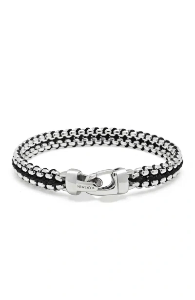 Nialaya Woven Box Chain Bracelet