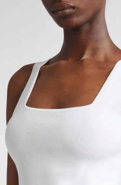 Vince Square Neck Tank In White