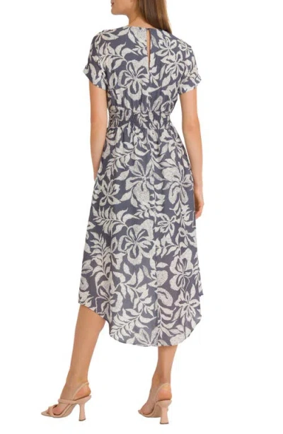Maggy London Floral Smocked Waist Midi Sundress