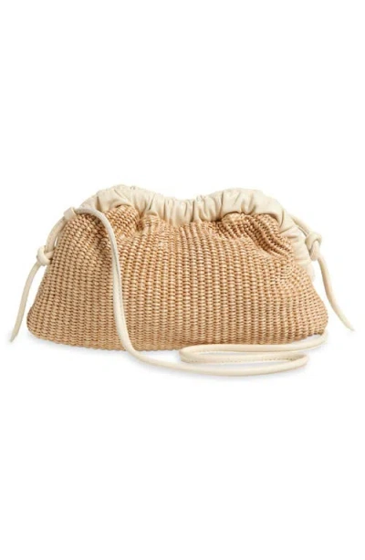 Mansur Gavriel Mini Cloud Woven Raffia Clutch