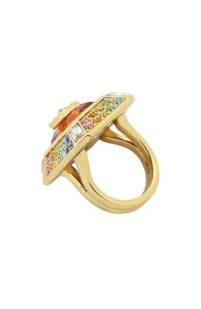 Kurt Geiger London Pavé Evil Eye Cocktail Ring