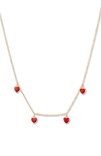 Brook & York Brook And York Meave Heart Enamel Necklace