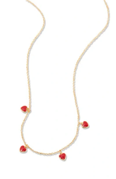 Brook & York Brook And York Meave Heart Enamel Necklace