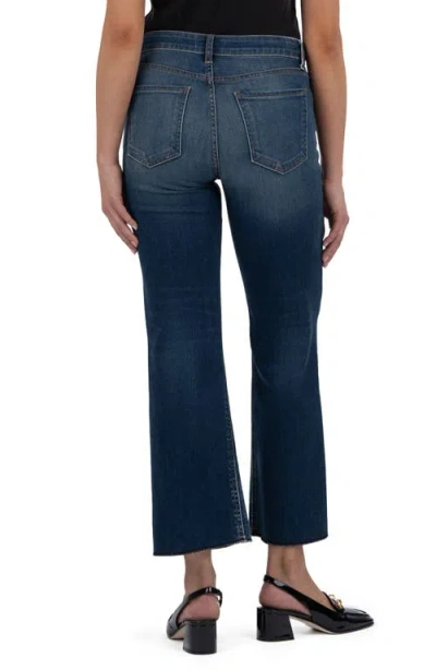 Kut From The Kloth Kelsey High Waist Raw Hem Ankle Kick Flare Jeans