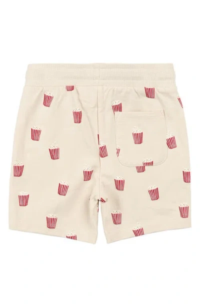 Miles The Label Kids' Popcorn Print French Terry Sweat Shorts In Neutral