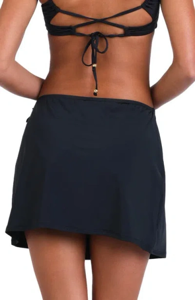 Sunshine 79 Solid Wrap Mini Skirt Coverup