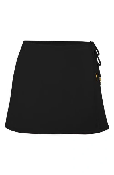 Sunshine 79 Solid Wrap Mini Skirt Coverup