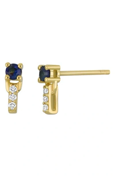 Bony Levy El Mar Gemstone & Diamond Bar Stud Earrings
