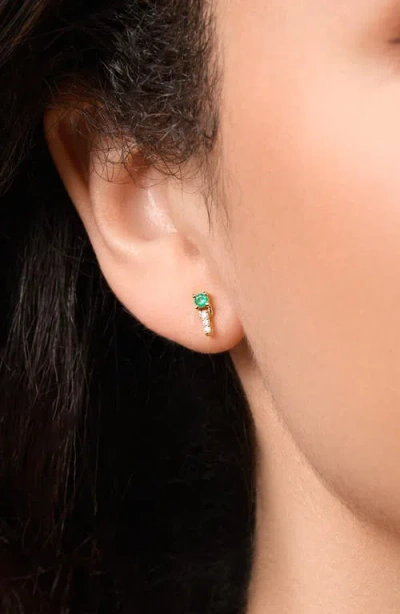 Bony Levy El Mar Gemstone & Diamond Bar Stud Earrings