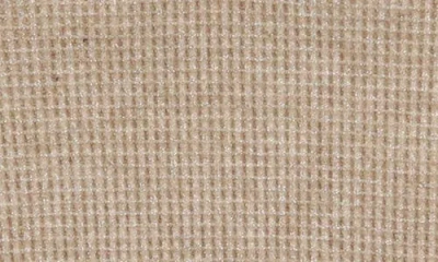 Maniere Manière Shimmer Waffle Knit Footie In Brown