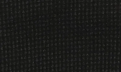 Maniere Manière Shimmer Waffle Knit Footie In Black