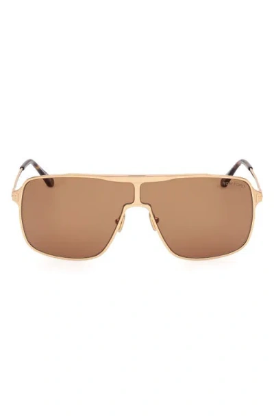 Tom Ford Zappa 69mm Oversize Navigator Sunglasses