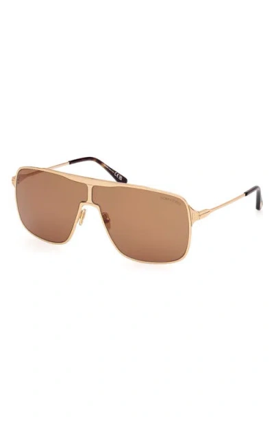 Tom Ford Zappa 69mm Oversize Navigator Sunglasses