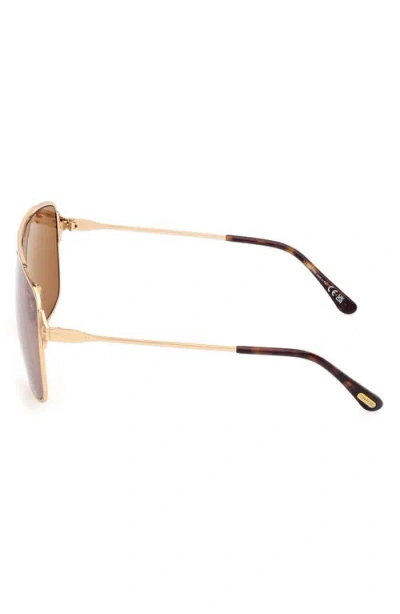 Tom Ford Zappa 69mm Oversize Navigator Sunglasses