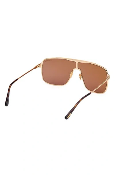 Tom Ford Zappa 69mm Oversize Navigator Sunglasses