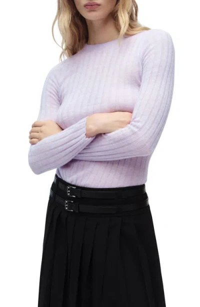 Mango Gardenia Slim Rib Sweater