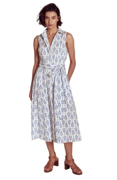 Boden Amy Sleeveless Cotton Shirtdress In Multi