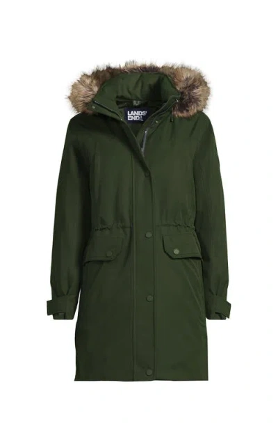 Lands' End Expedition Waterproof Down Winter Parka With Faux Fur Hood