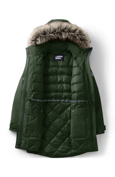 Lands' End Expedition Waterproof Down Winter Parka With Faux Fur Hood