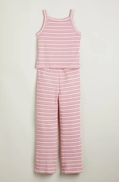 Nordstrom Kids' Print Rib Two-piece Pajamas In Multi