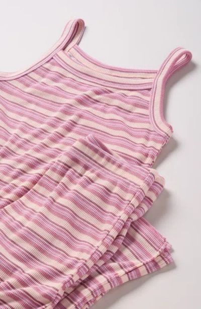 Nordstrom Kids' Print Rib Two-piece Pajamas In Multi