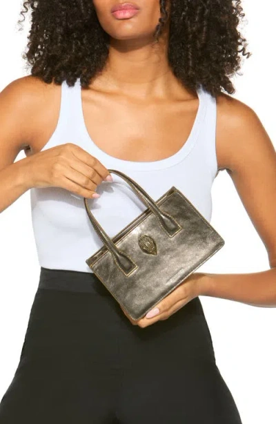 Kurt Geiger London Mini Bond Textured Metallic Leather Tote