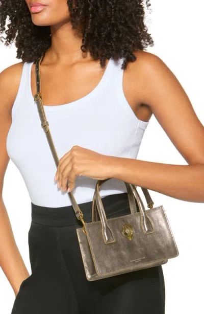 Kurt Geiger London Mini Bond Textured Metallic Leather Tote