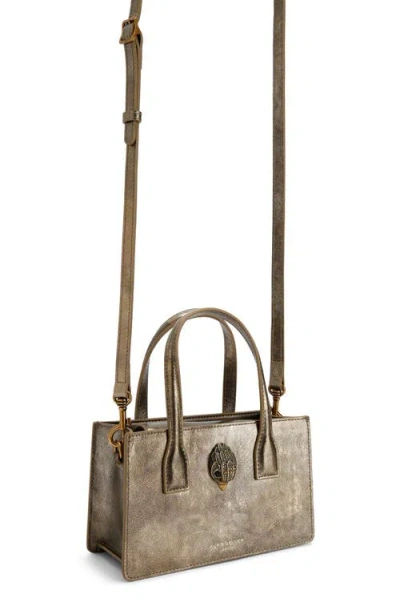 Kurt Geiger London Mini Bond Textured Metallic Leather Tote