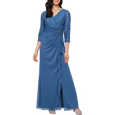 Alex Evenings Sequin Lace A-line Formal Gown
