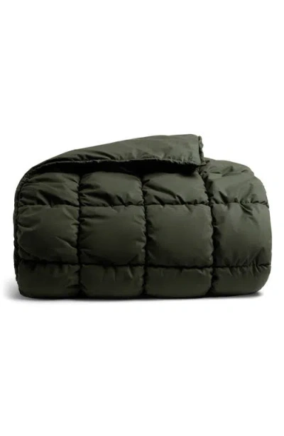 Parachute Cozy Quilted Organic Cotton Comforter In Black