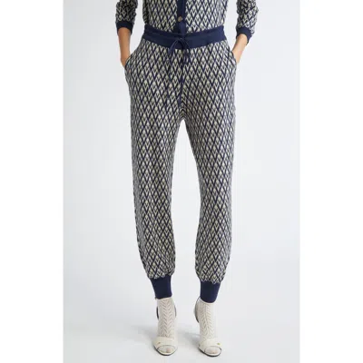 Valentino Garavani Toute La V Jacquard Virgin Wool Joggers