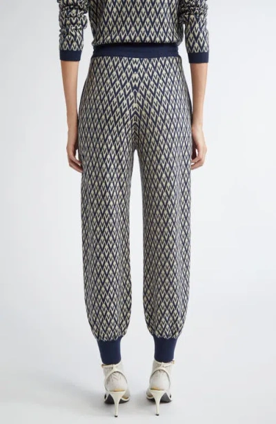 Valentino Garavani Toute La V Jacquard Virgin Wool Joggers