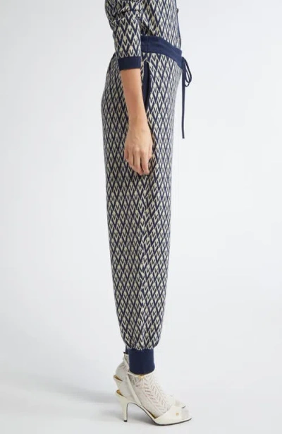 Valentino Garavani Toute La V Jacquard Virgin Wool Joggers