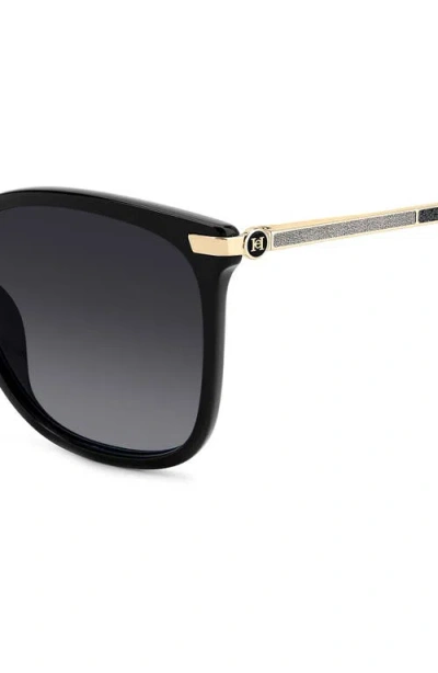 Carolina Herrera 55mm Gradient Rectangular Sunglasses