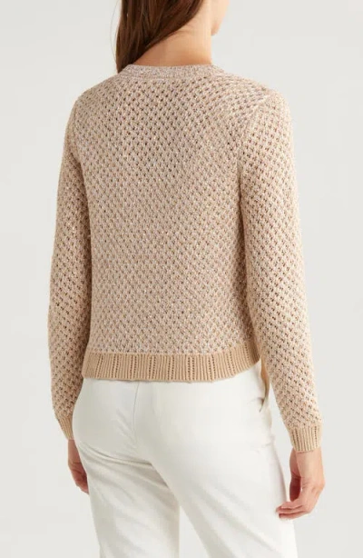 L Agence Blanca Sequined Knit Cardigan