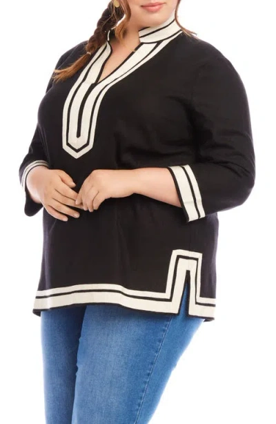 Karen Kane The St. Tropez Linen Blend Tunic