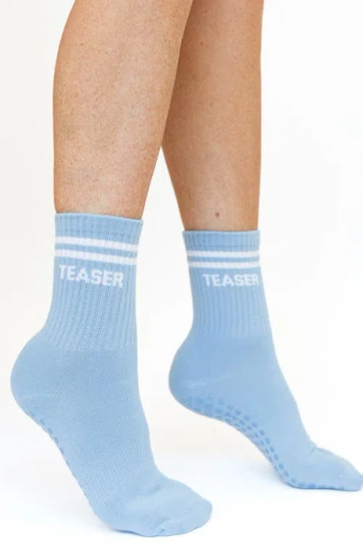 Pilates University 1883 Assorted 2-pack Teaser Nonslip Grip Crew Socks