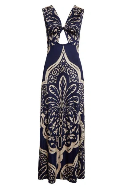 Johanna Ortiz Voyage Reversible Jersey Maxi Dress In Multi