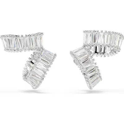 Swarovski X Ariana Grande Baguette Cubic Zirconia Cuff Earrings