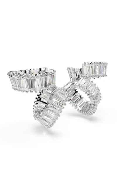 Swarovski X Ariana Grande Baguette Cubic Zirconia Cuff Earrings