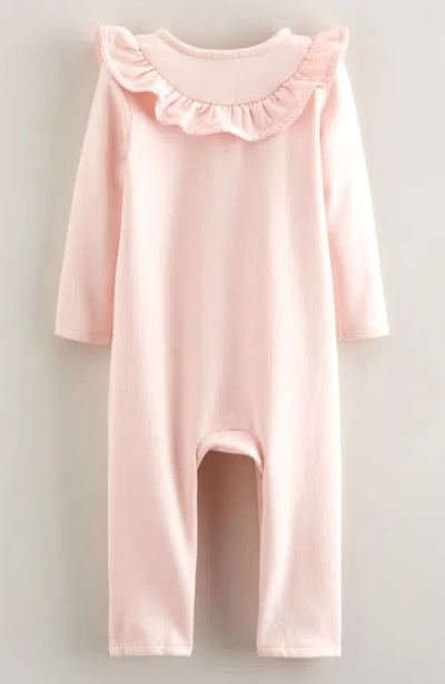 Nordstrom Ruffle Fleece Romper In Pink