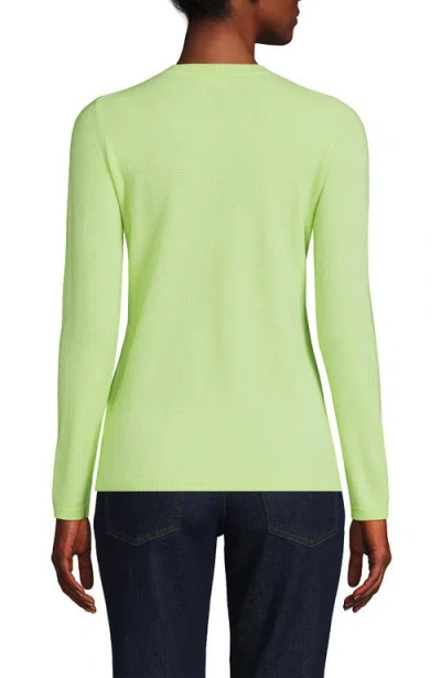 Lands' End Cashmere Sweater In Green