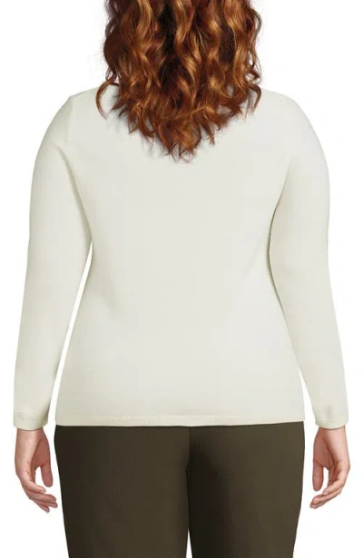 Lands' End Cashmere Sweater In White