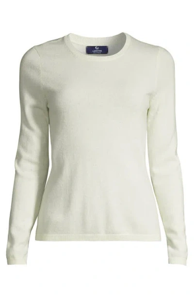 Lands' End Cashmere Sweater In White
