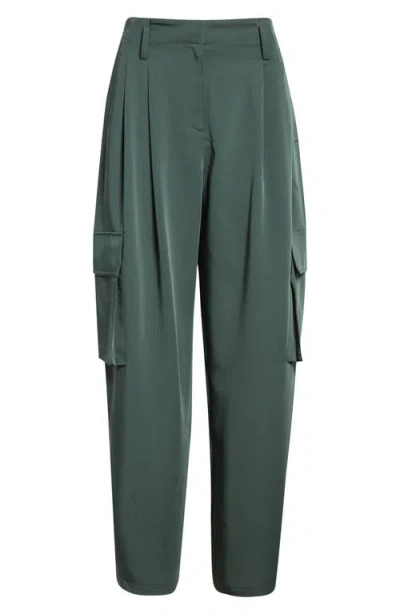 Reiss Orla Wide Leg Pleated Cargo Trousers